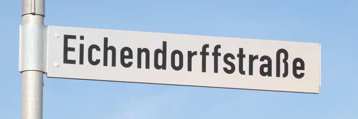 Straßenschild Eichendorffstraße